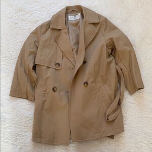 H&M Kids Double-Breasted Trench Coat - Tan